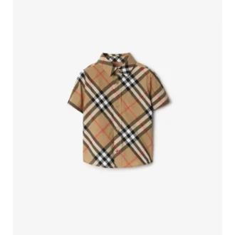 Camisa de algodón a cuadros