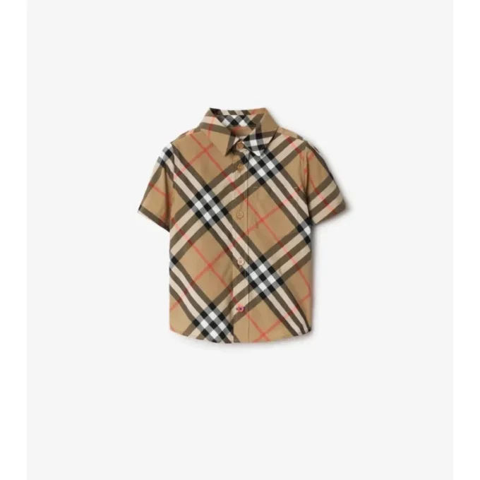 Camisa de algodón a cuadros Camisa de algodón a cuadros