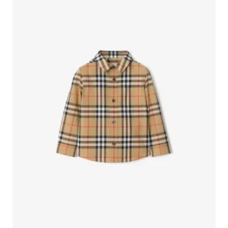 Camisa de algodón a cuadros