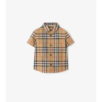 Camisa de algodón a cuadros