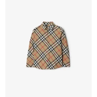 Camisa de algodón a cuadros