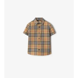 Camisa de algodón a cuadros