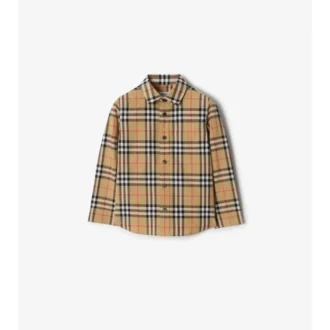 Camisa de algodón a cuadros