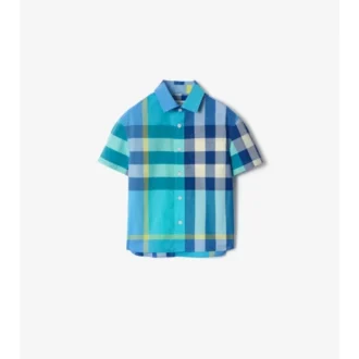 Camisa de algodón a cuadros