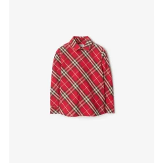 Camisa de algodón a cuadros