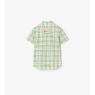 Camisa de algodón a cuadros
