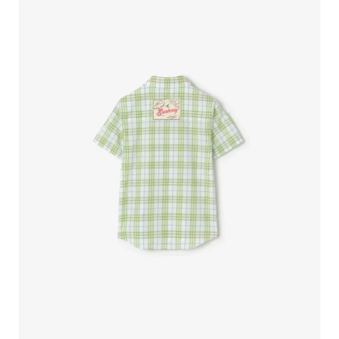 Camisa de algodón a cuadros Camisa de algodón a cuadros