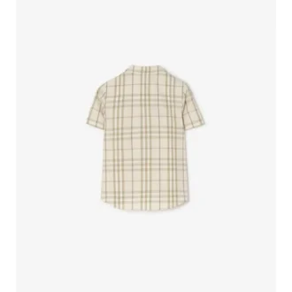 Camisa de algodón a cuadros