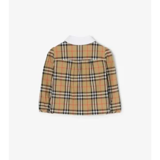 Camisa de algodón a cuadros