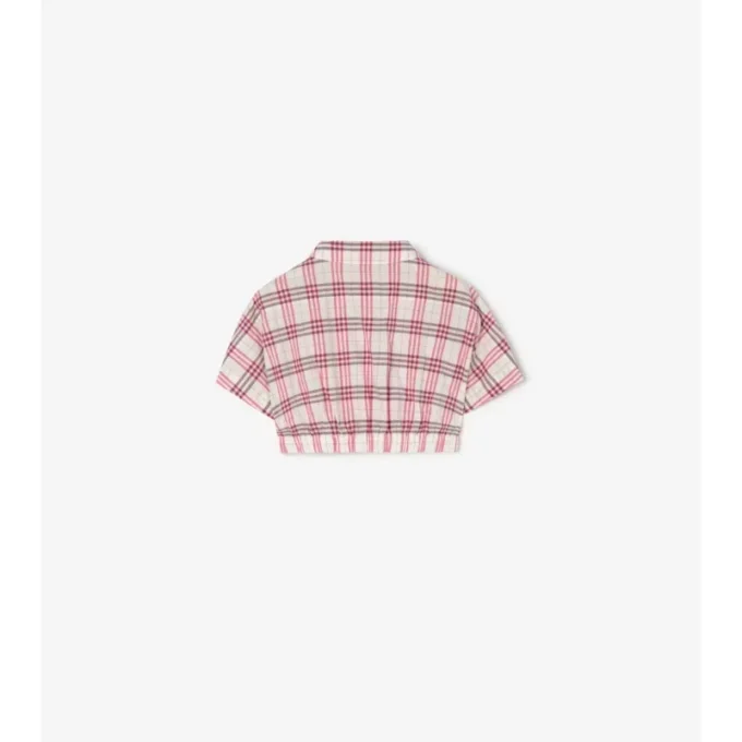Camisa de algodón a cuadros