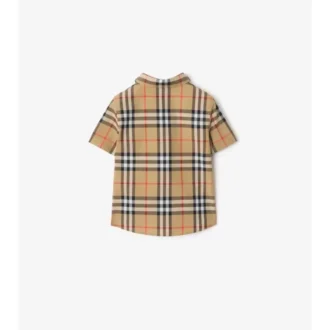 Camisa de algodón a cuadros