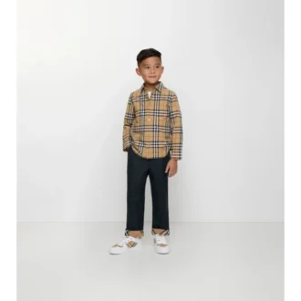 Camisa de algodón a cuadros