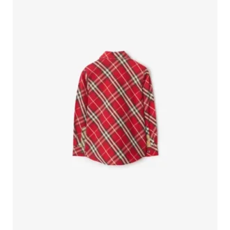 Camisa de algodón a cuadros