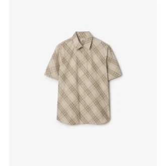 Camisa de algodón a cuadros de corte holgado