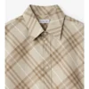 Camisa de algodón a cuadros de corte holgado Camisa de algodón a cuadros de corte holgado