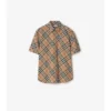 Camisa de algodón a cuadros de corte regular