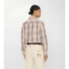 Camisa de algodón a cuadros de corte regular Camisa de algodón a cuadros de corte regular