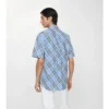 Camisa de algodón a cuadros de corte regular