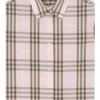 Camisa de algodón a cuadros de corte regular Camisa de algodón a cuadros de corte regular