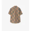 Camisa de algodón a cuadros de corte regular