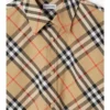 Camisa de algodón a cuadros de corte regular