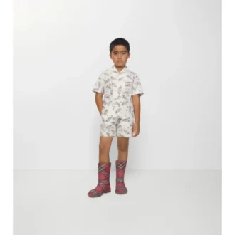 Camisa de algodón con estampado de paraguas