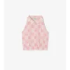 Camisa de algodón con estampado de tablero de ajedrez EKD