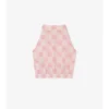 Camisa de algodón con estampado de tablero de ajedrez EKD