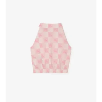 Camisa de algodón con estampado de tablero de ajedrez EKD