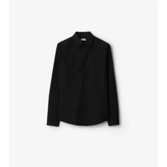 Camisa de algodón de corte ajustado