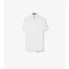 Camisa de algodón elástico de corte ajustado