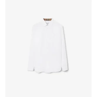 Camisa de algodón elástico de corte ajustado