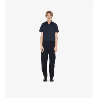 Camisa de algodón elástico de corte ajustado