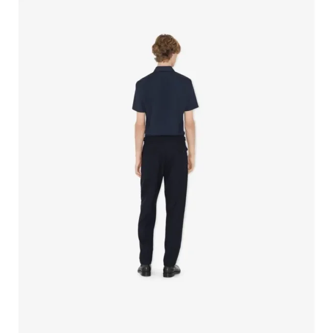 Camisa de algodón elástico de corte ajustado