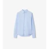Camisa de algodón Oxford de corte ajustado