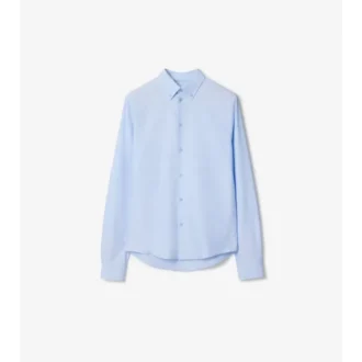 Camisa de algodón Oxford de corte ajustado