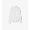 Camisa de algodón Oxford de corte ajustado