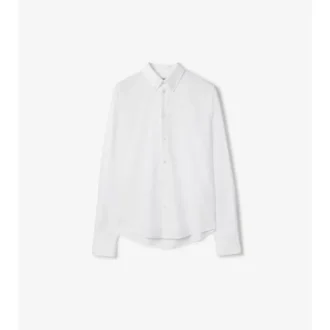 Camisa de algodón Oxford de corte ajustado