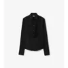 Camisa de esmoquin de algodón de corte ajustado