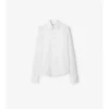 Camisa de esmoquin de algodón de corte ajustado