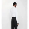 Camisa de esmoquin de algodón de corte ajustado