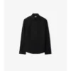 Camisa de esmoquin de algodón y seda de corte ajustado