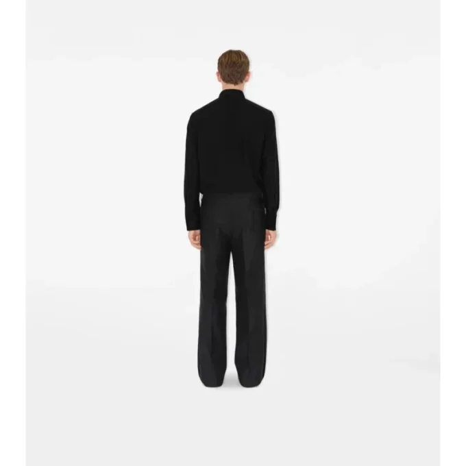 Camisa de esmoquin de algodón y seda de corte ajustado