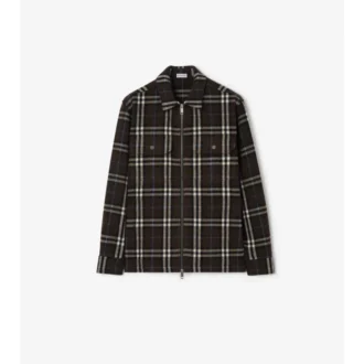 Camisa de franela de lana a cuadros