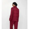 Camisa de pijama de seda a cuadros
