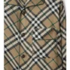 Camisa de pijama de seda a cuadros