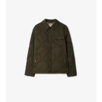 Camisa oversize acolchada de Gabardine