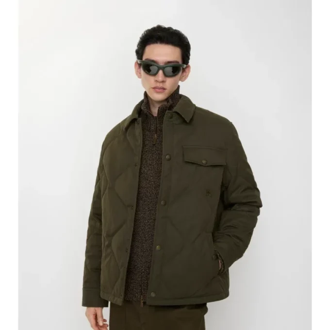 Camisa oversize acolchada de Gabardine Camisa oversize acolchada de Gabardine