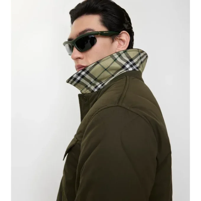 Camisa oversize acolchada de Gabardine Camisa oversize acolchada de Gabardine