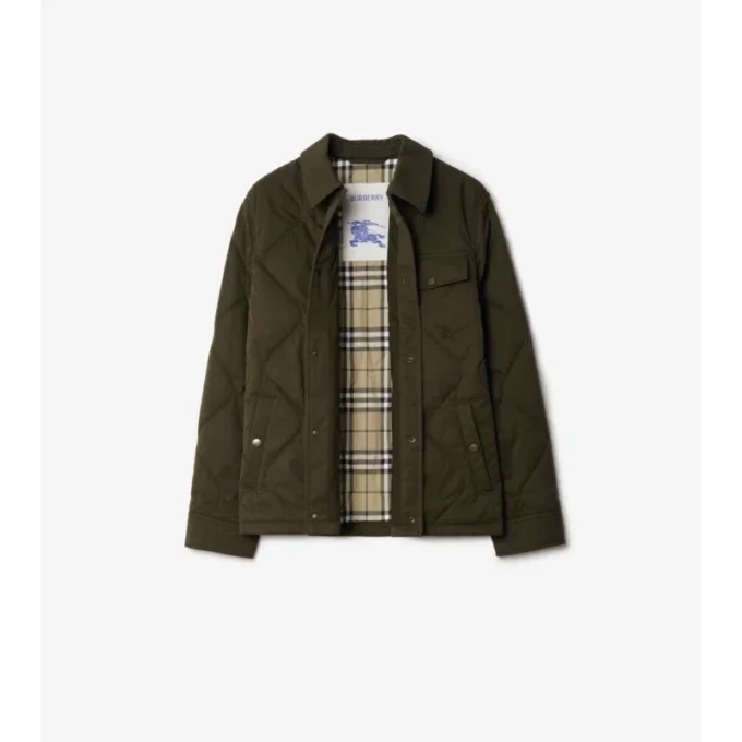 Camisa oversize acolchada de Gabardine Camisa oversize acolchada de Gabardine